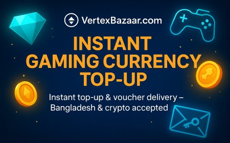 The Best Website for Any Gaming Currency Top-Up — VertexBazaar.com